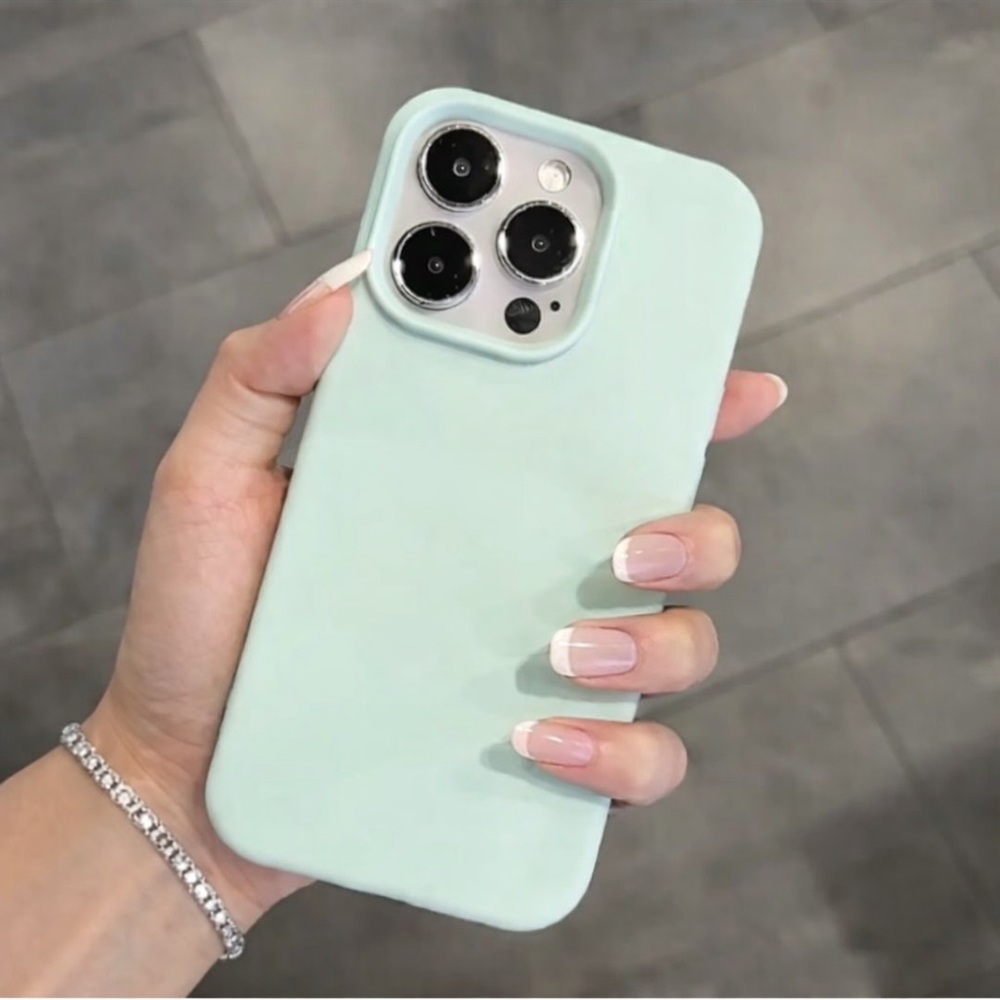 iPhone 13  Phone Case  Simple Faux Leather Texture TPU Case……215
